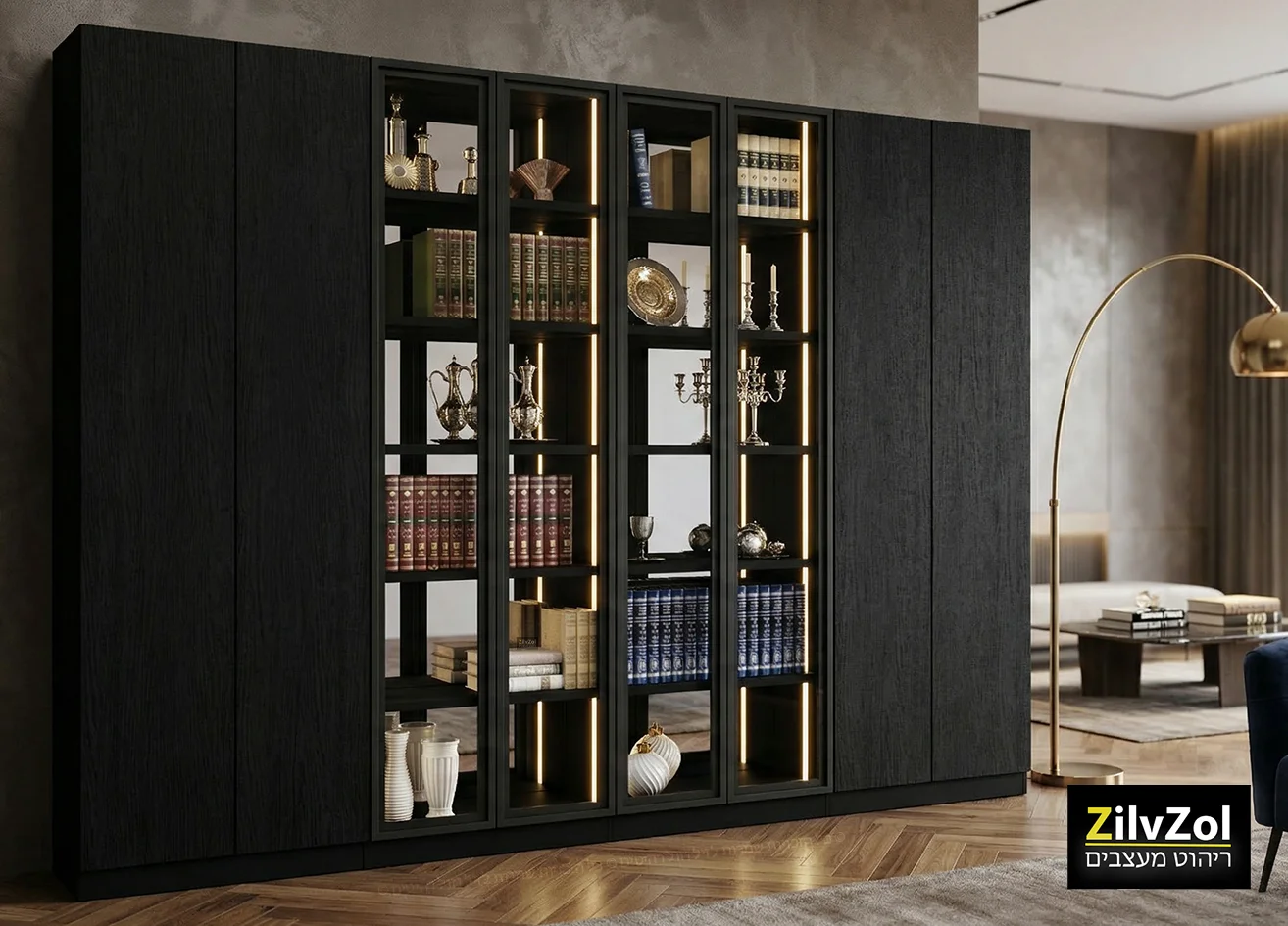 ספריית קודש 8 דלתות סנדוויץ' דגם רפאלו