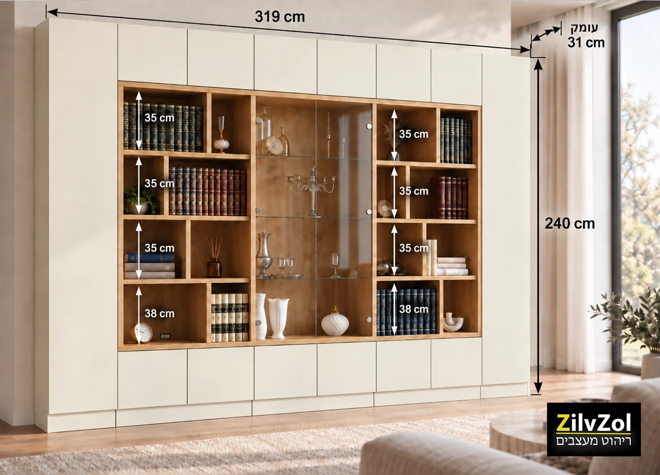 ספריית קודש 8 דלתות סנדוויץ' דגם פרימיום תרשים מידות ספריית קודש 8 דלתות סנדוויץ' דגם פרימיום תרשים מידות
